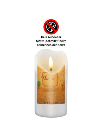 Mr. & Mrs. Panda Kerze Toast Party Design ohne Spruch in Weiß