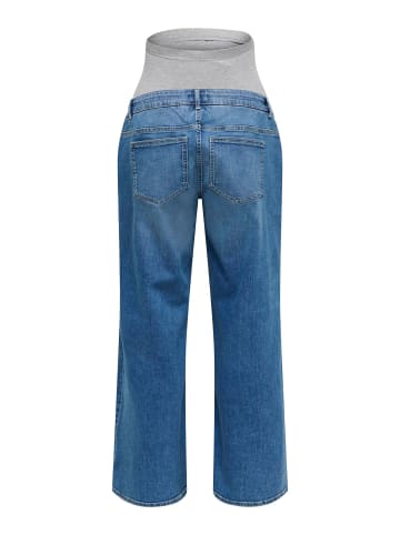 ONLY Jeans mit weitem Bein in Medium Blue Denim
