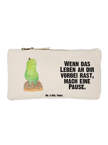 Mr. & Mrs. Panda kosmetiktäschchen Schildkröte Pause mit Spruch in Weiß