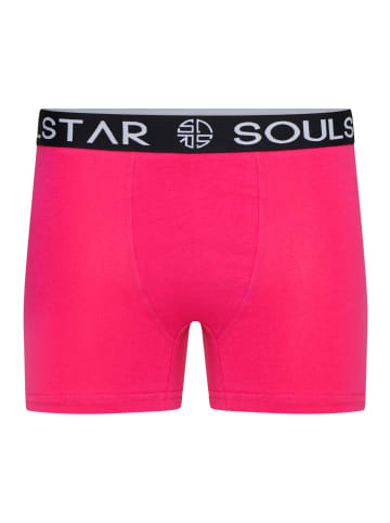 SOUL STAR Boxershorts - MUBOXER3 in Turq_Pink_Lime