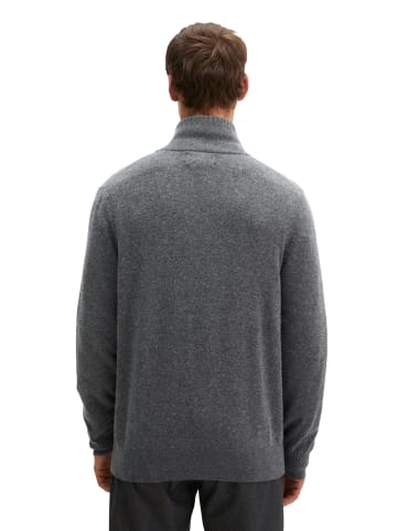Marc O'Polo Stehkragen-Strickjacke regular in Graphic Grey Melange