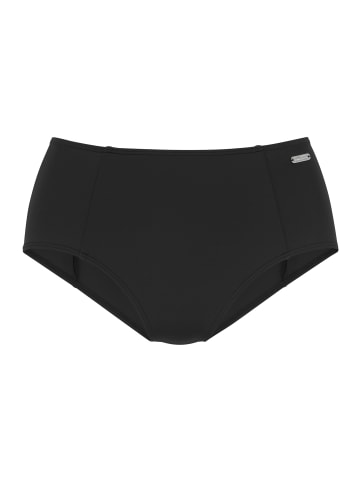 Venice Beach Highwaist-Bikini-Hose in schwarz
