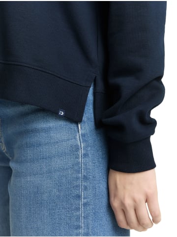 TOM TAILOR Denim Hoodie Sweatshirt mit Stickerei in Sky Captain Blue