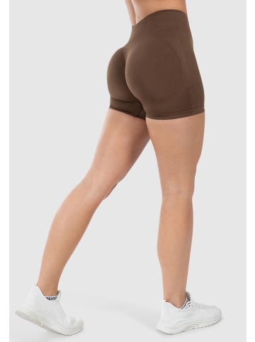 SMILODOX Shorts Kalea Seamless Scrunch in Braun