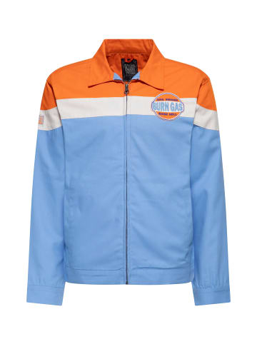 King Kerosin King Kerosin Gabardine Jacke Burn Gas in hellblau