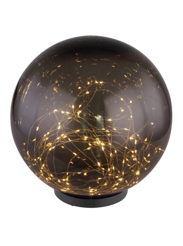 Globo lighting Solarleuchte "SOLARLEUCHTE KUNSTSTOFF, 50XLED" in black