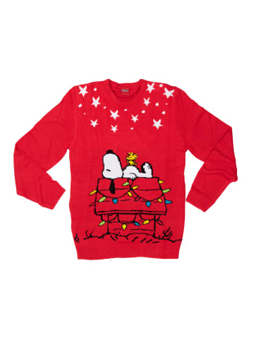 United Labels The Peanuts Weihnachtspullover - Snoopy in rot