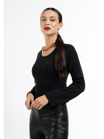 faina Damen Strick Pullover in SCHWARZ