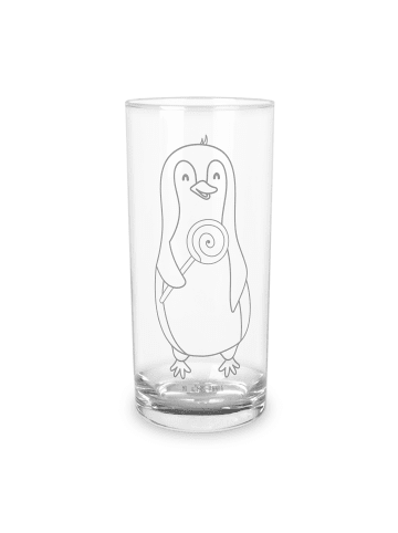 Mr. & Mrs. Panda Longdrinkglas Pinguin Lolli ohne Spruch in Transparent
