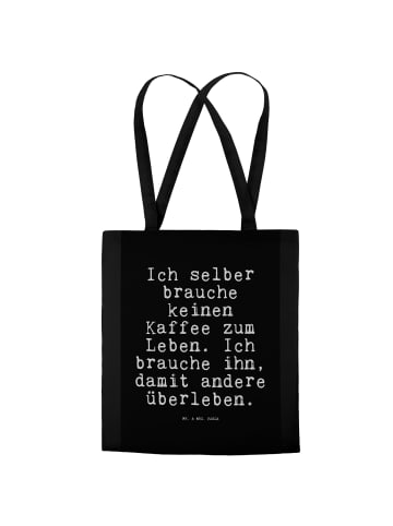 Mr. & Mrs. Panda Shopping Tasche Ich selber brauche keinen... mi... in Schwarz