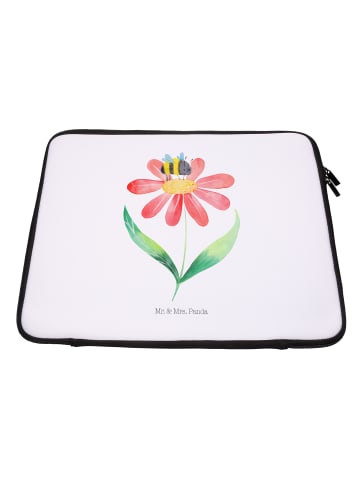 Mr. & Mrs. Panda Notebook Tasche Hummel Blume ohne Spruch in Weiß