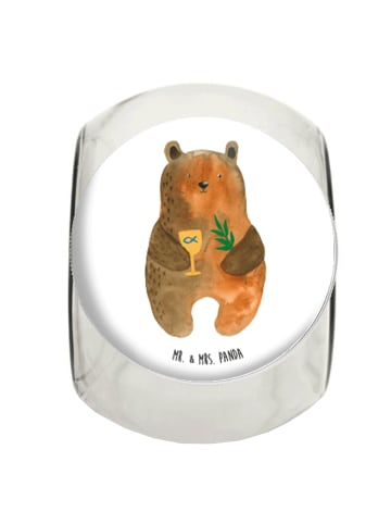 Mr. & Mrs. Panda Bonbonglas Bär Konfirmation ohne Spruch in Weiß