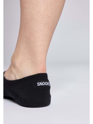 SNOCKS Füßlinge aus Natur-Zellulose in Schwarz