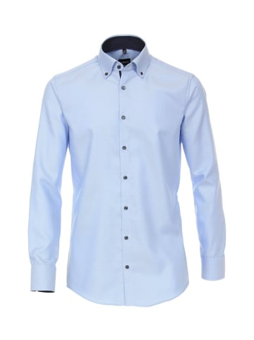 Venti Langarm FreizeitHemd für Herren in blau