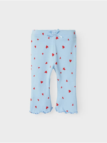 name it Hose 2er-Set modische Schlaghose Flared Fit in Blau-Weiß