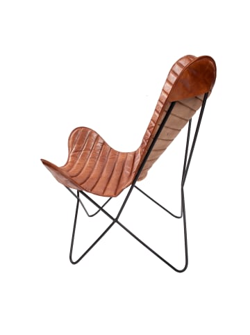 Kayoom Stuhl Schmetterling Santiago Cognac in cognac