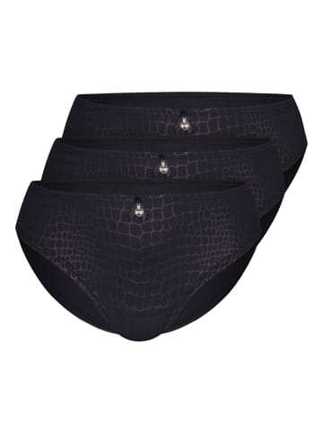 Sassa 3er Pack Slip in Black