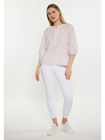 DreiMaster Damen Bluse in Helllila Wollweiss