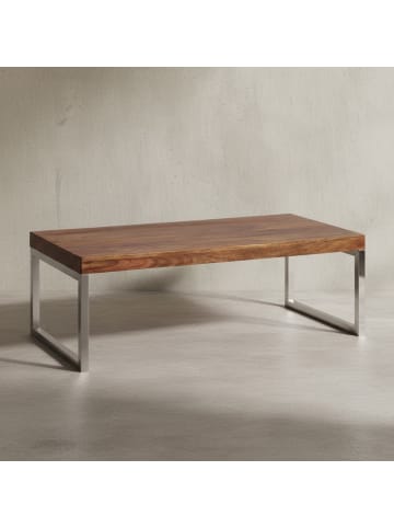 KADIMA DESIGN Wohnzimmertisch Massiv | Sheesham, 120cm Breit, Dunkelbraun in Braun