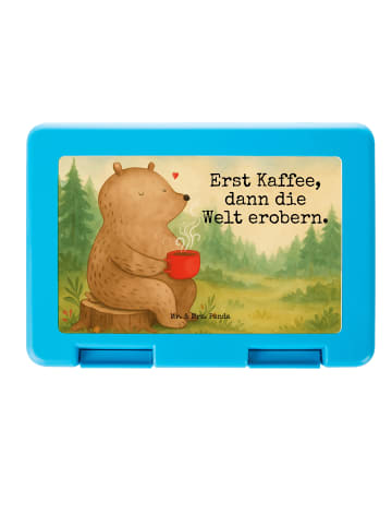 Mr. & Mrs. Panda Bento Box Bär Kaffee Design mit Spruch in Weiß