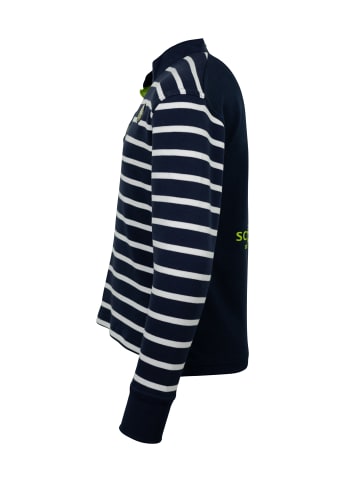 SCHIETWETTER Pullover "Lasse" in navy/weiß/lime