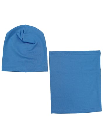TupTam 2tlg.- Set Mütze mit Schlauchschal in blau