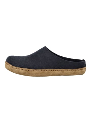 HAFLINGER Hausschuhe Mittelblau