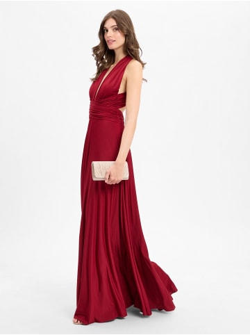 Marie Lund Kleid in bordeaux - 0002