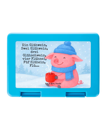 Mr. & Mrs. Panda Brotdose Schweinchen Glühwein Design mit Spruch in Weiß