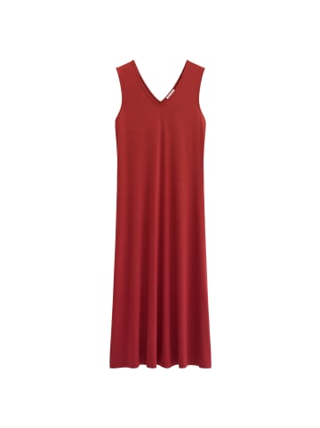 Marc O'Polo V-Neck-Jerseykleid shaped in Burnt Brown