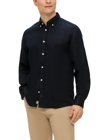 S. Oliver Langarm FreizeitHemd für Herren in blau