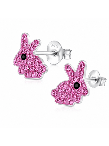 schmuck23 Silber Ohrringe 925 Hase 0,7 cm x 0,8 cm