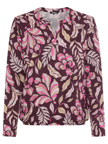 Olsen Langarmshirt Clara in aubergine pink - 0001