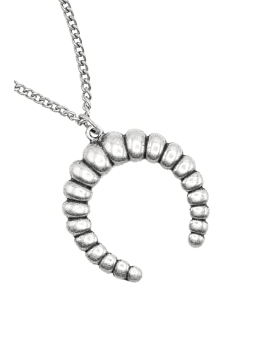 collezione alessandro Lange Kette " Croissant " in altsilber