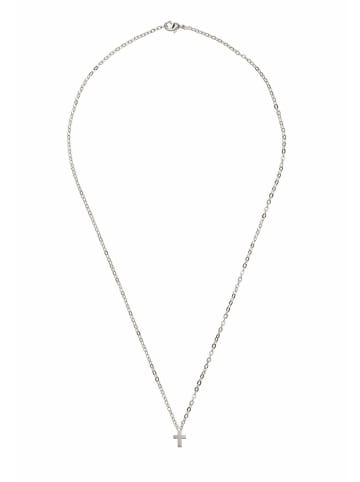 Gemshine Kette mit Anhänger KREUZ in silver coloured