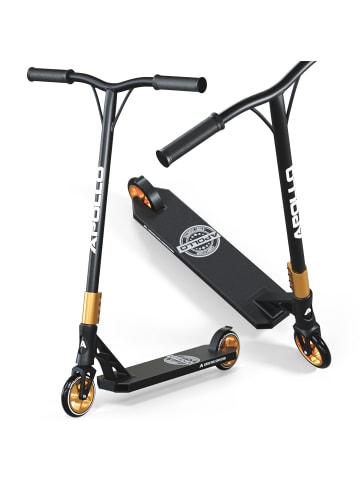 Apollo Stunt Scooter " Genesis Pro X Competition - Schwarz/Gold " in gold
