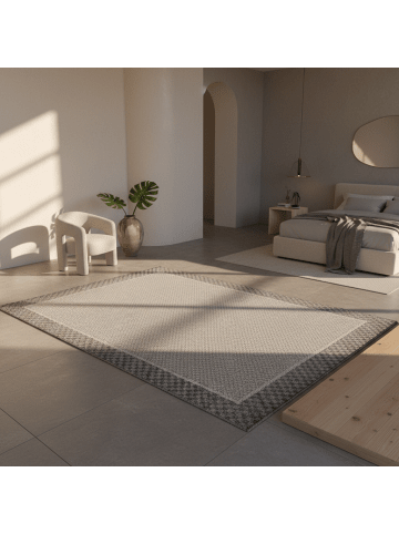 KADIMA DESIGN Teppich Outdoor Flachgewebe Bordüre Polypropylen Balkon