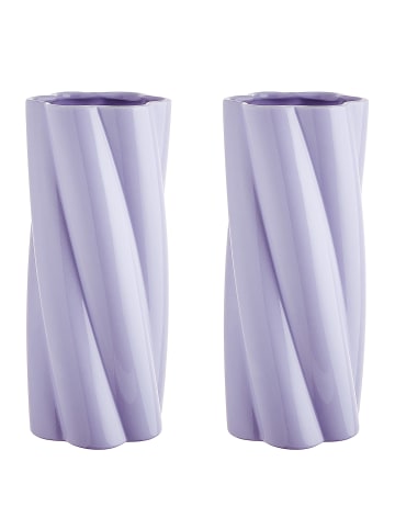 Butlers Vase TWIST 2er-Set in Violett