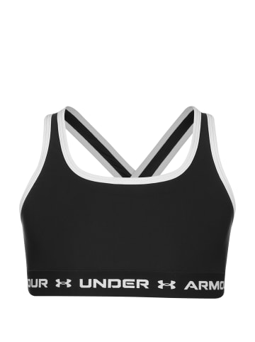 Under Armour Sport-BH Crossback in schwarz / weiß