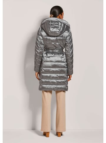 MADELEINE Steppjacke mit Kapuze in steingrau