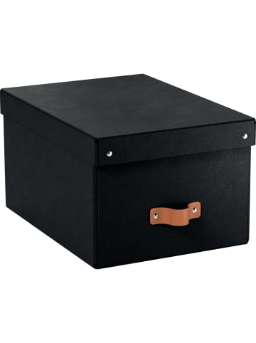 Leitz Archivbox Puro Mittel mit Deckel schwarz 2 Stück