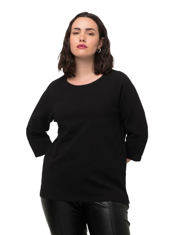 Ulla Popken Sweatshirt in schwarz