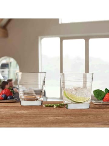 LEONARDO 6er Set Trinkgläser Vario Struttura 250 ml in transparent