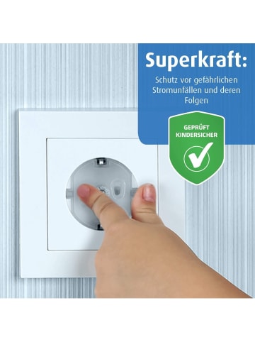 Reer Steckdosenkappe, transparent, 5 Stück in Transparent ab 0 Monate