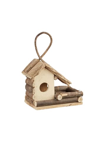 relaxdays Vogelhaus Deko in Natur
