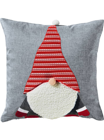 Erwin Müller Kissenhülle in rot-grau