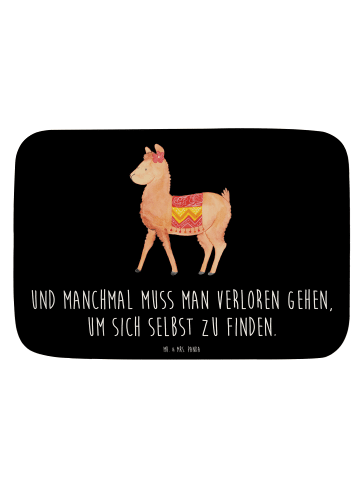Mr. & Mrs. Panda badezimmer läufer Alpaka Stolz mit Spruch in Schwarz