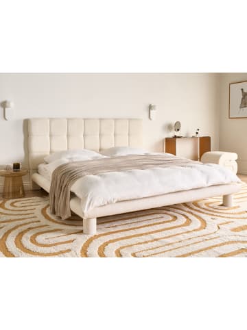 Beliani Doppelbett CRESSAT in Weiß - (W) 204 x (H) 109 x (L) 217 cm