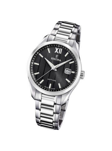 Festina Analog-Armbanduhr Festina Swiss Made silber mittel (ca. 37,5mm)