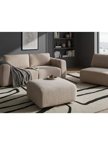 Beliani Ottomane KIVVIK in Beige - (W) 82 x (H) 41 x (L) 80 cm